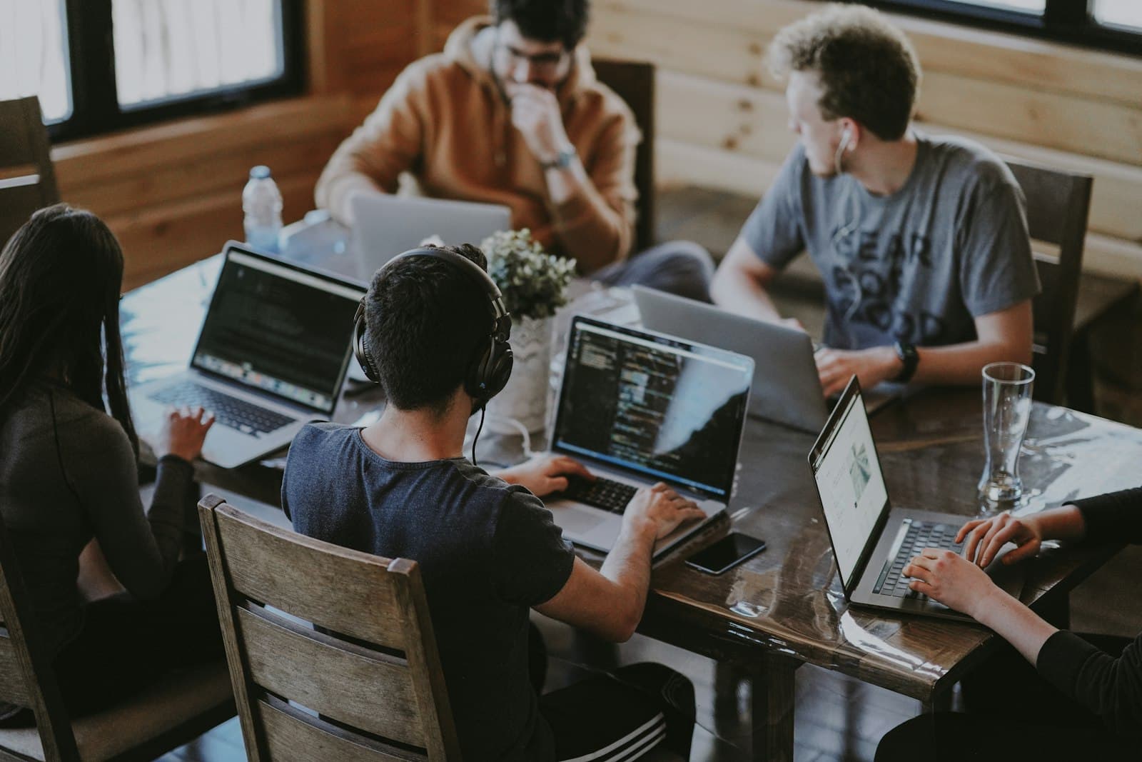 YugMinds team collaborating at the office